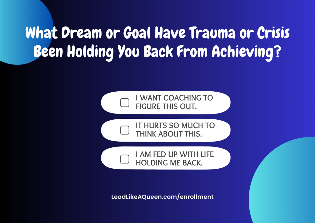 visit the enrollment page to learn about the coaching programs available to help you go after your dreams or goals